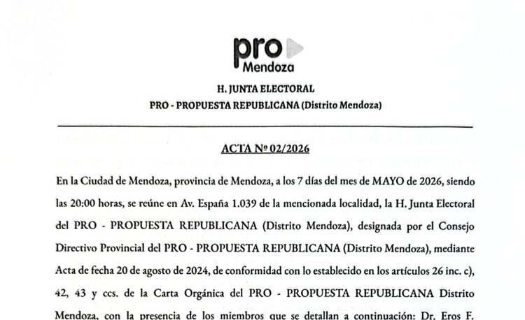 Junta Electoral - Acta 2 del 2026